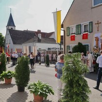 Fronleichnamsprozession 2018 in St. Leo Rödersheim