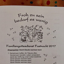 Faschingsgottesdienst 2017 in St. Medardus