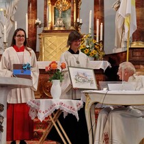 Dankamt zum 65-jährigem Priesterjubiläum von Pfarrer Karl Schäffer