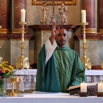 Gottesdienst in St. Cäcilia, Schauernheim