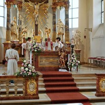 Pfingstgottesdienst in St. Leo, Rödersheim