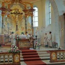 Pfingstgottesdienst in St. Leo, Rödersheim