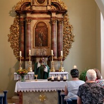 Gottesdienst in St. Cäcilia, Schauernheim