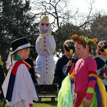 Winterverbrennung an Laetare in St. Medardus