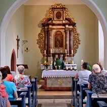 Gottesdienst in St. Cäcilia, Schauernheim