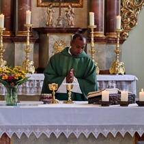 Gottesdienst in St. Cäcilia, Schauernheim