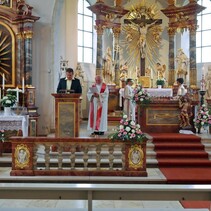 Pfingstgottesdienst in St. Leo, Rödersheim