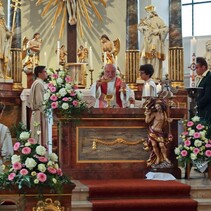 Pfingstgottesdienst in St. Leo, Rödersheim