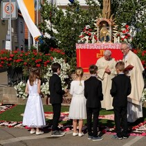 Fronleichnamsprozession 2018 in St. Leo Rödersheim