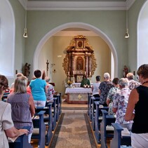 Gottesdienst in St. Cäcilia, Schauernheim