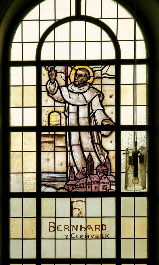 Kirchenfenster Hl. Bernhard von Clairvaux