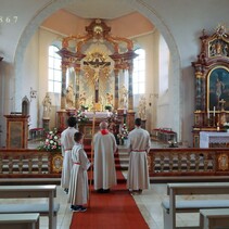 Pfingstgottesdienst in St. Leo, Rödersheim