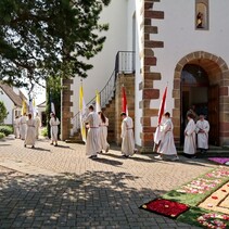 Fronleichnamsprozession 2018 in St. Leo Rödersheim