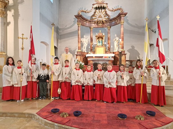 Aufnahme von neuen Messdienern in Mutterstadt